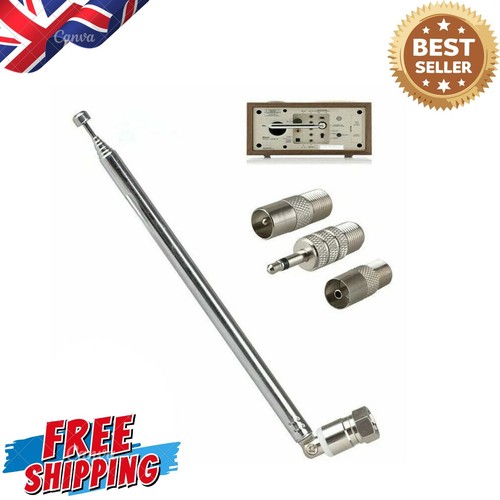 Telescopic dab radio - dab, fm