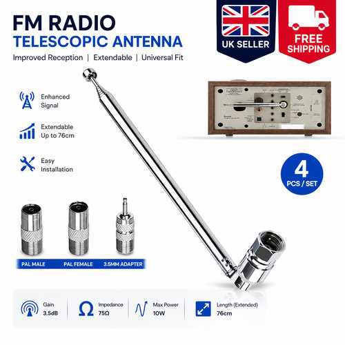 Telescopic dab radio aerial - radio,
