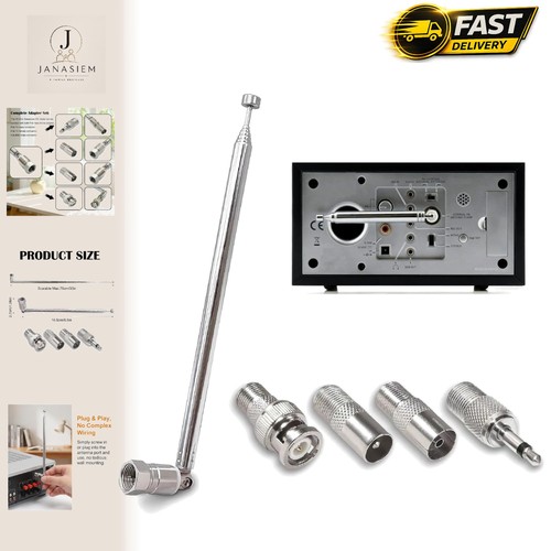 75cm telescopic dab aerial - telescopic,